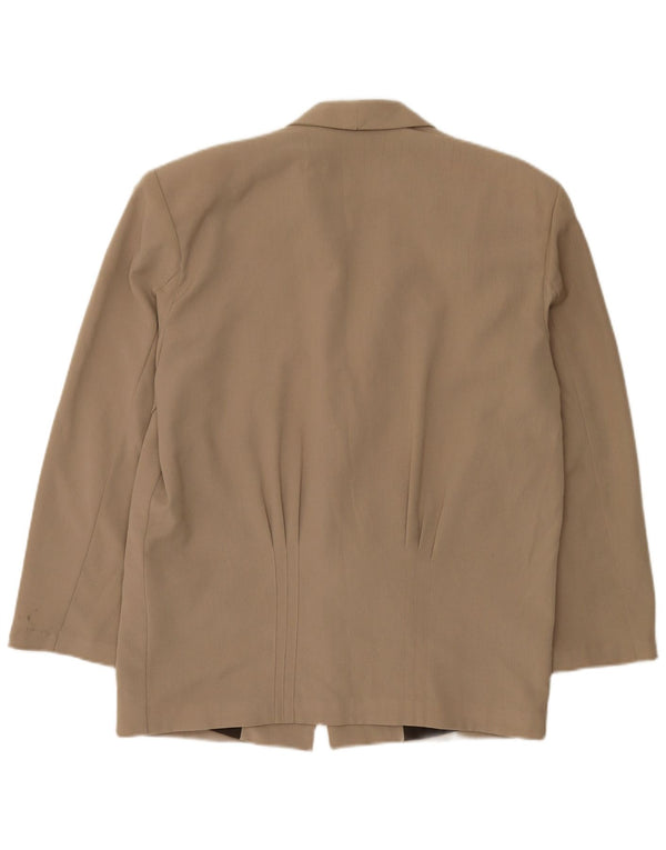 Jaqueta Blazer Masculina Vintage com 1 Botão Reino Unido 38 Viscose Bege Médio