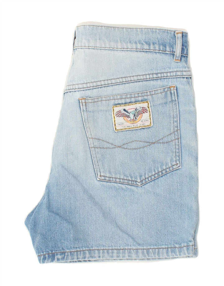 VINTAGE Womens Denim Shorts W32 Large Blue Vintage Vintage and Second-Hand Vintage from Messina Hembry 