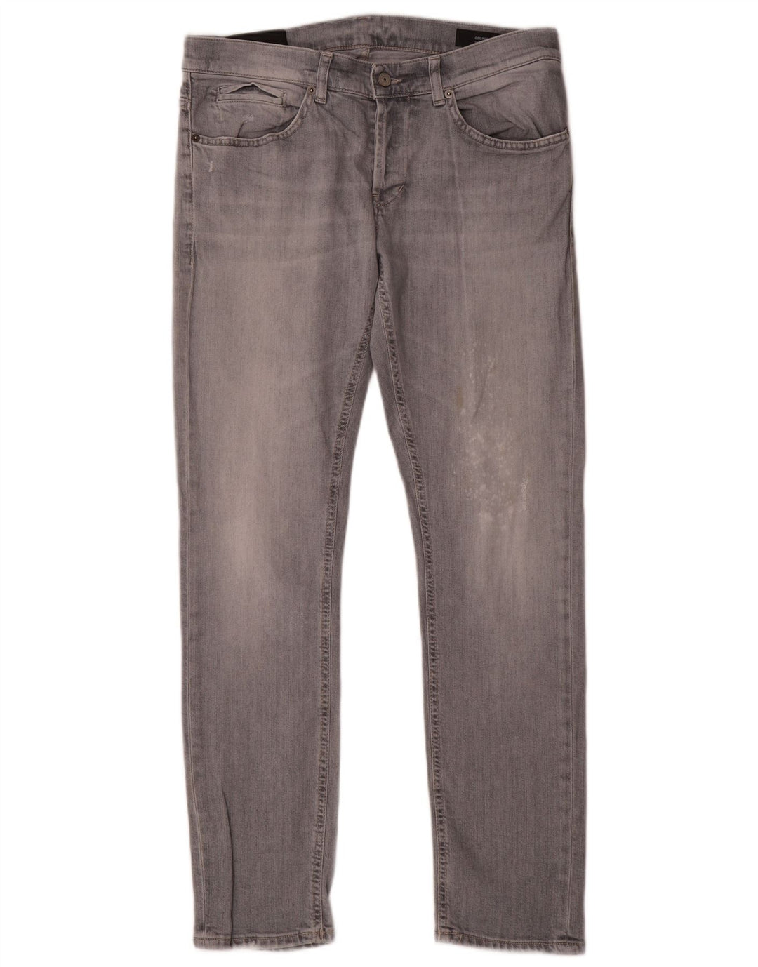 DONDUP Jeans retos femininos W34 L31 algodão cinza