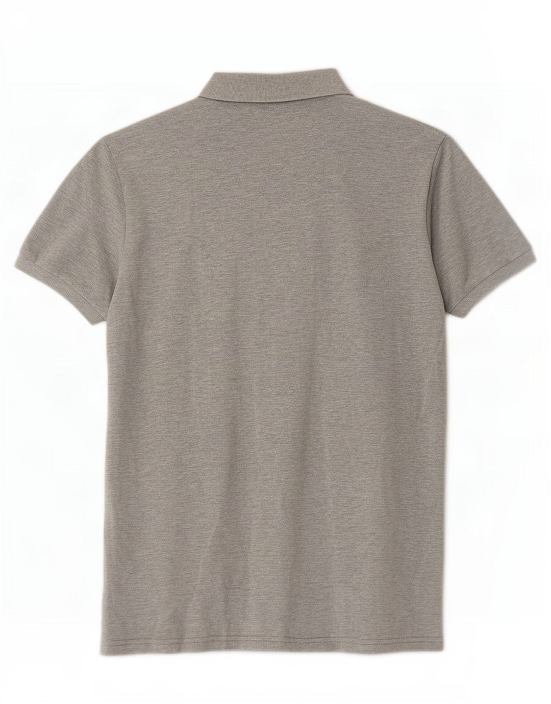 Camisa polo masculina Lyle & Scott algodão manchado cinza médio