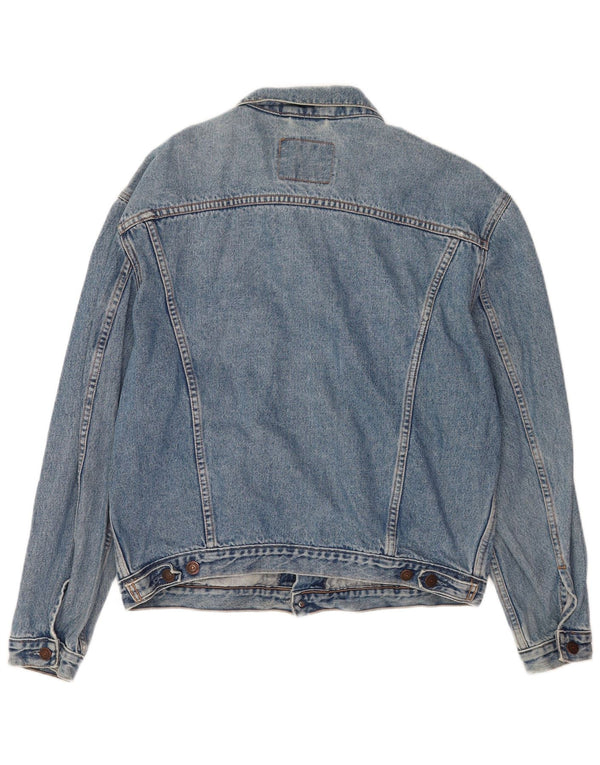 Jaqueta jeans masculina Levi's 70503 UK 42 XL azul algodão