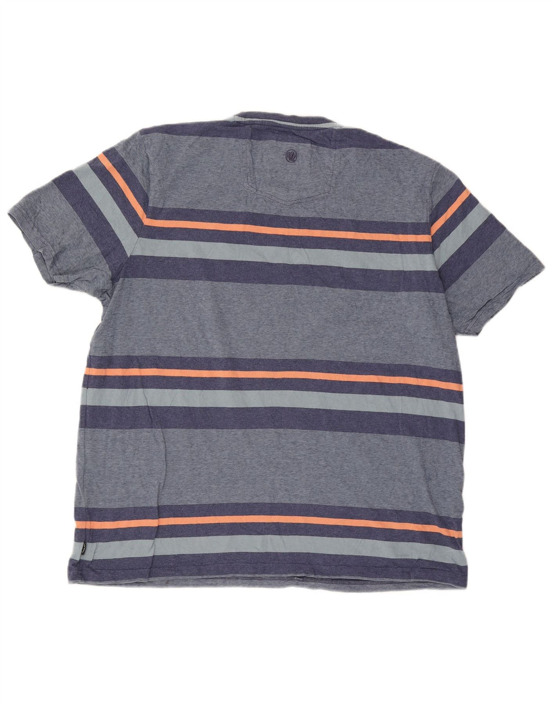 Camiseta masculina Fat Face Top 2XL listrado azul