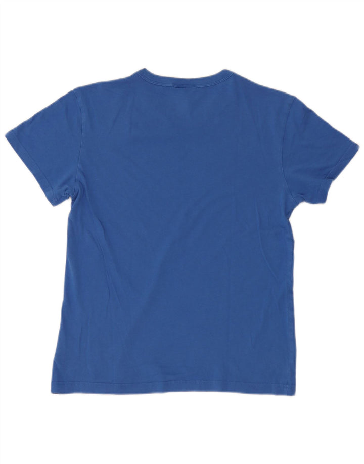 Camiseta gráfica masculina G-Star Top pequeno algodão azul