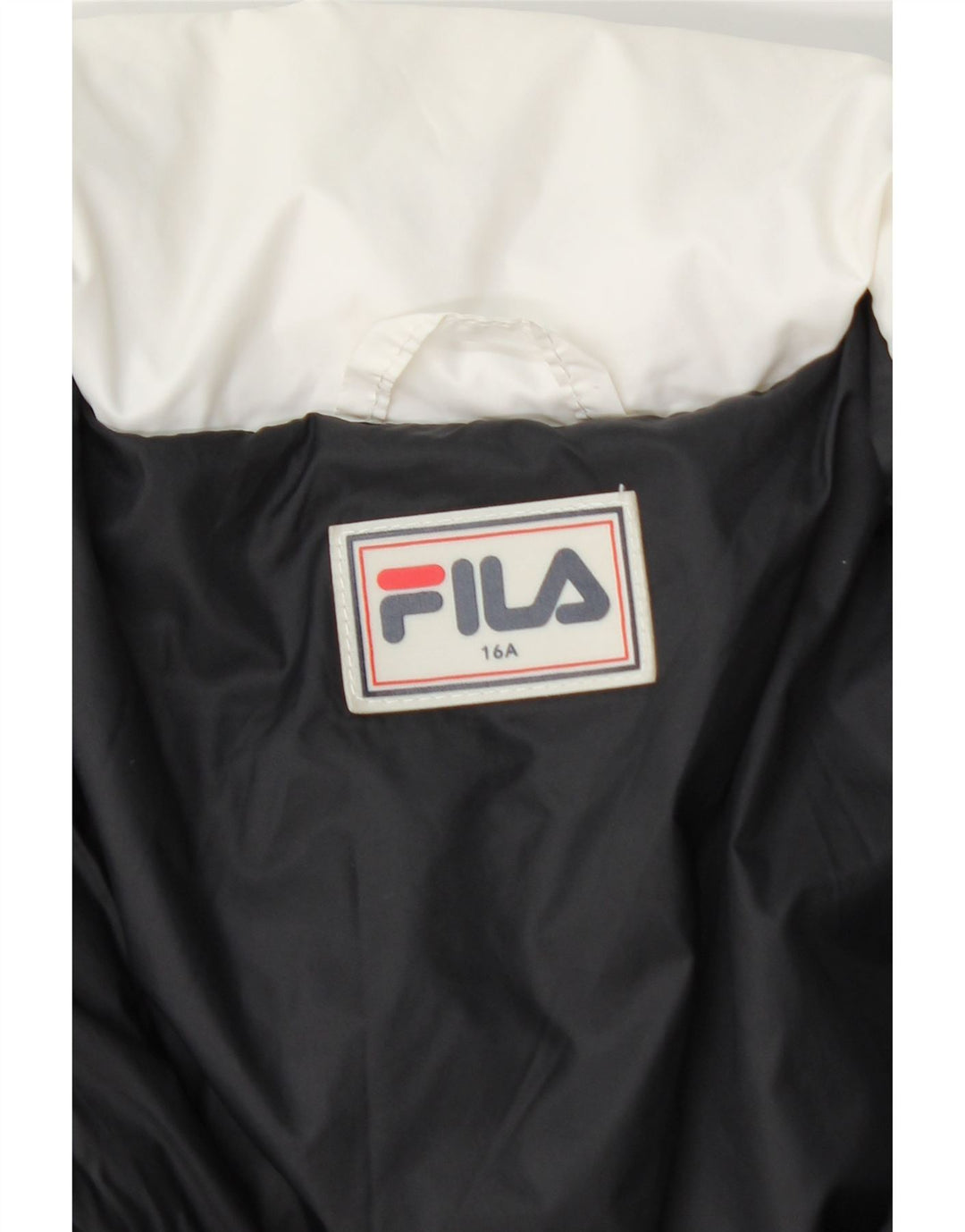 Jaqueta acolchoada com capuz Fila Boys 15-16 anos Multicolor Colourblock Nylon