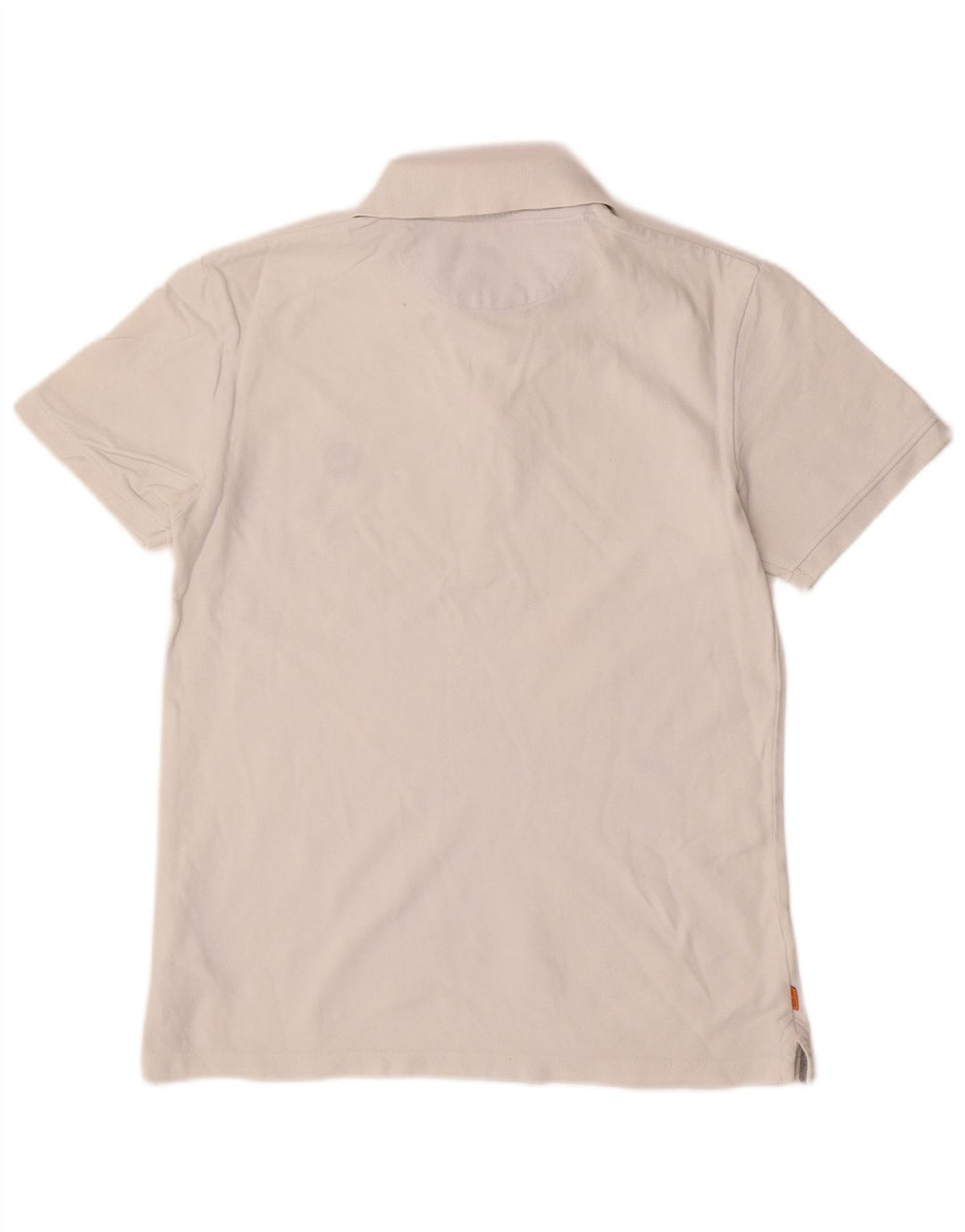 Camisa polo masculina Timberland Slim Fit pequena de algodão branco