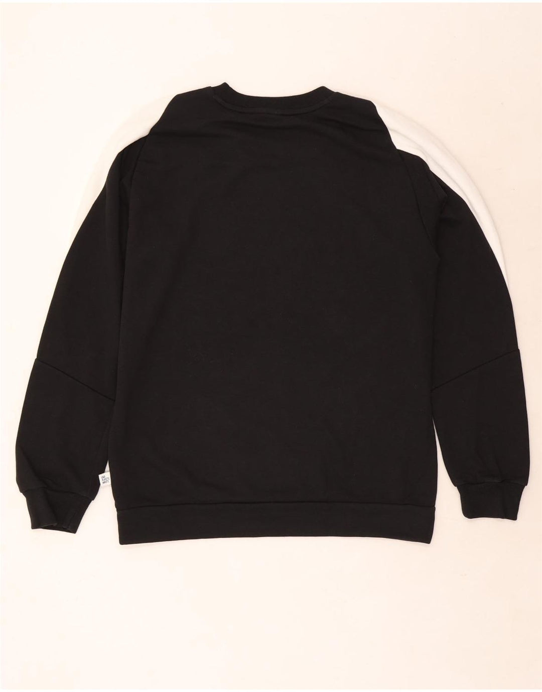 Adidas masculino gráfico moletom jumper médio preto colorblock algodão