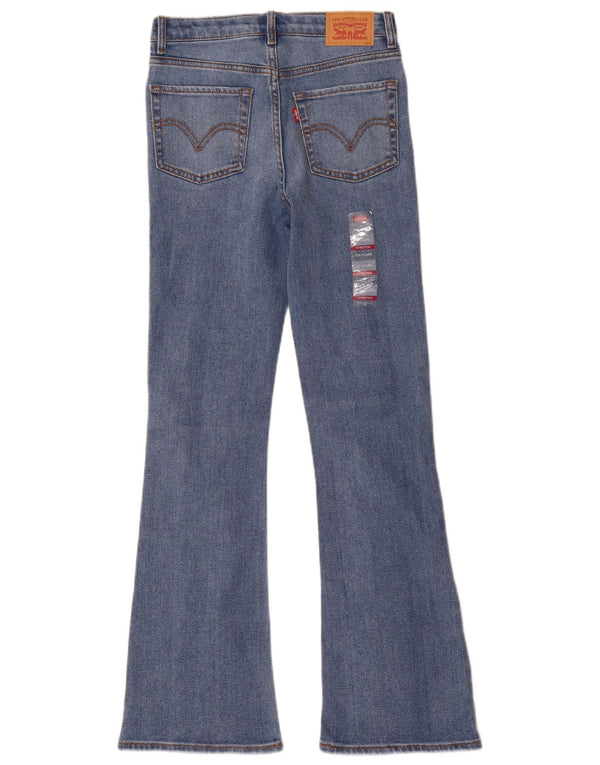 Jeans Levi's Girls 726 Flared 11-12 Anos W24 L29 Azul Algodão