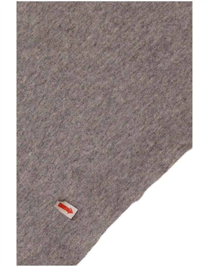 Kappa Crop Top Feminino Manga Longa UK 18 XL Cinza