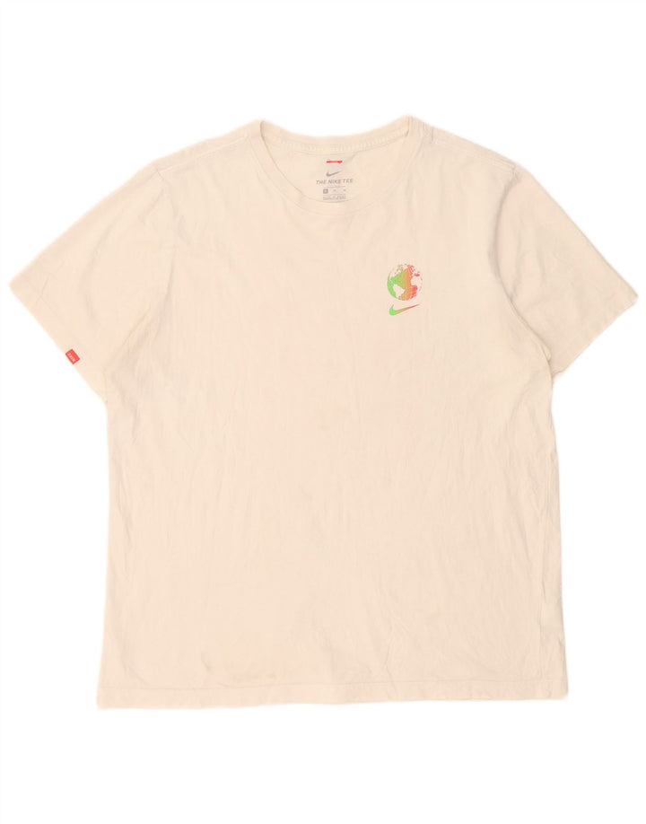 Camiseta Nike masculina gráfica Top XL algodão branco