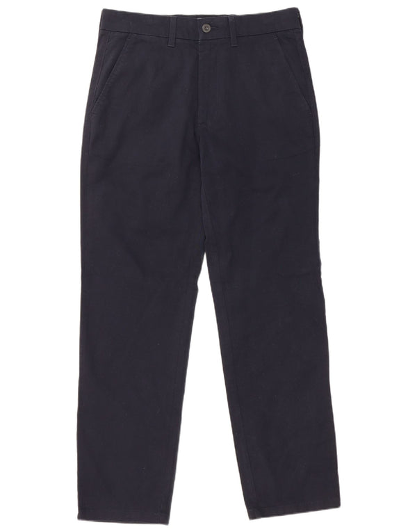 Calça Chino Masculina Marks & Spencer Regular Fit W30 L29 Algodão Azul Marinho