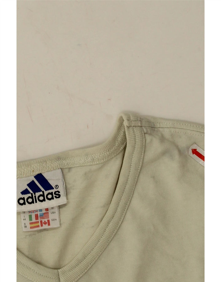 Camiseta Adidas Feminina Top UK 12 Médio Bege