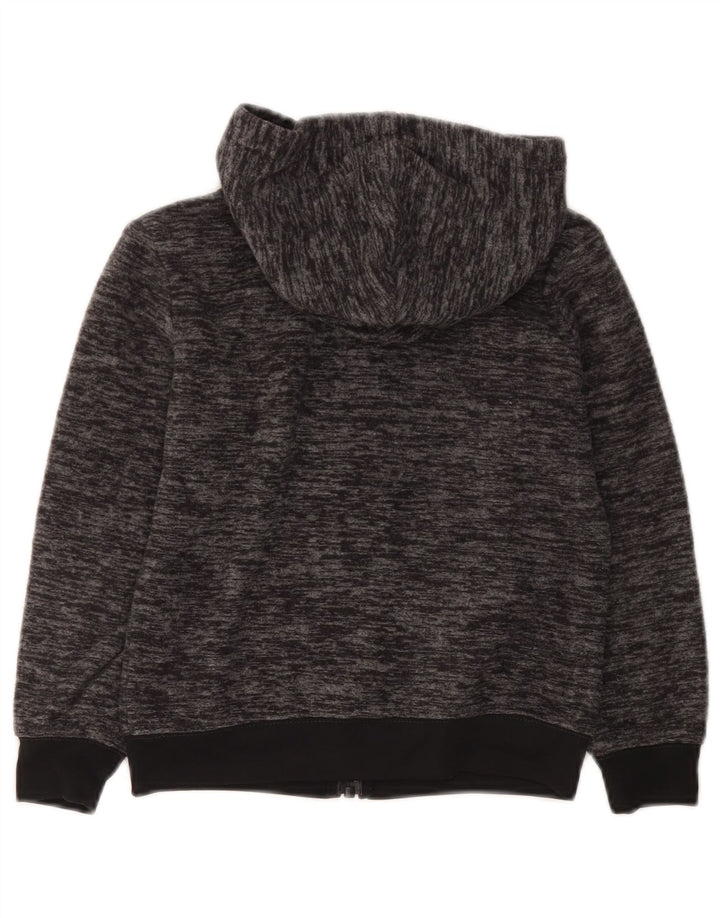 Suéter Nike Boys Zip com capuz 6-7 anos grande cinza manchado