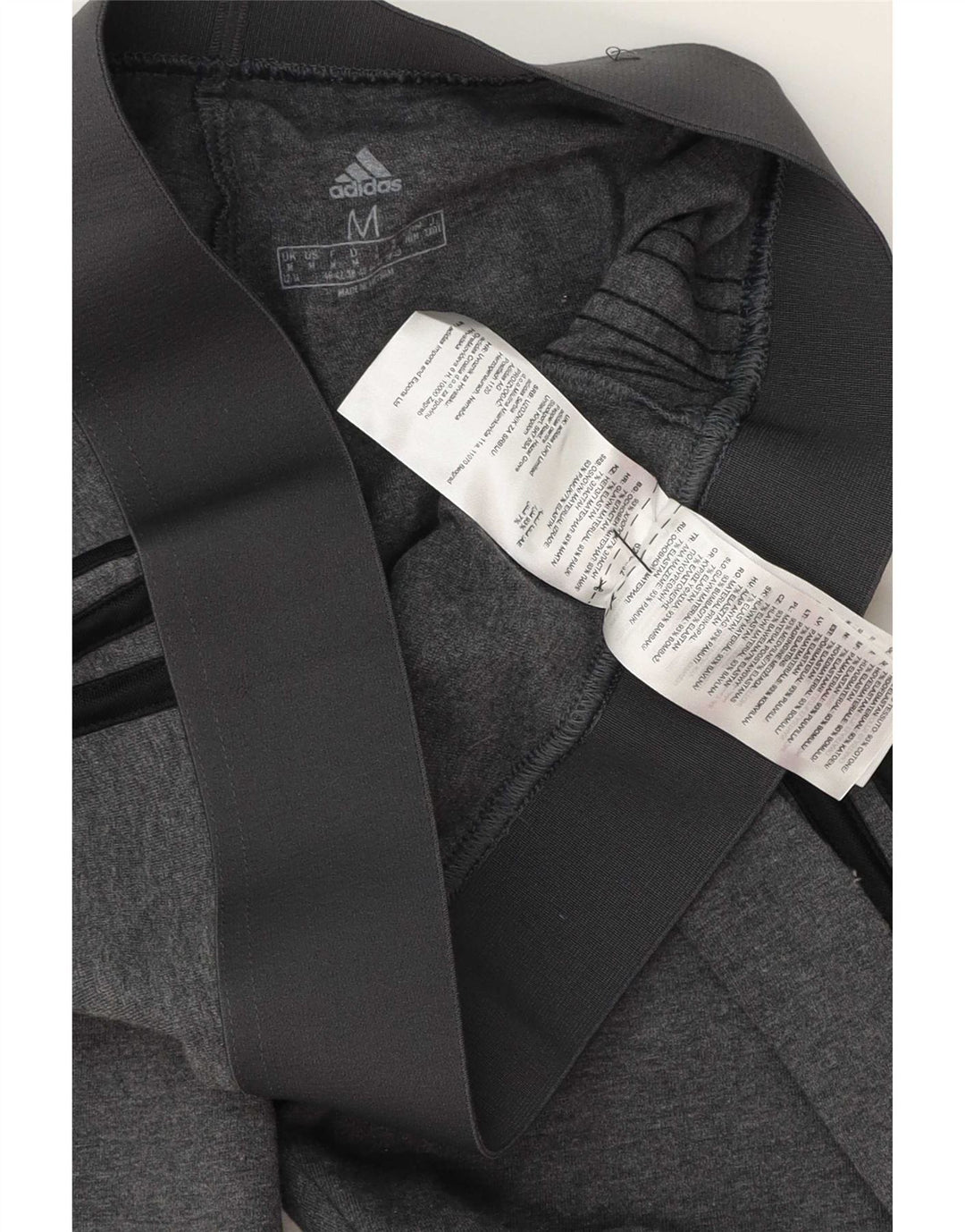 Leggings Adidas Femininas UK 12/14 Algodão Cinza Médio
