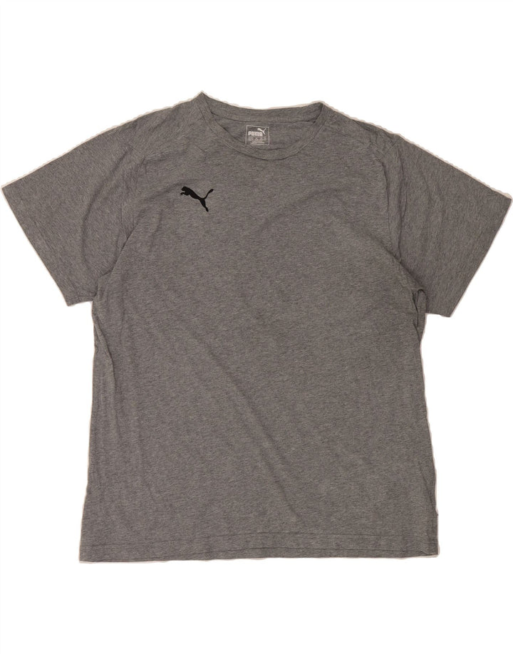PUMA Mens T-Shirt Top 2XL Grey Cotton Vintage Puma and Second-Hand Puma from Messina Hembry 