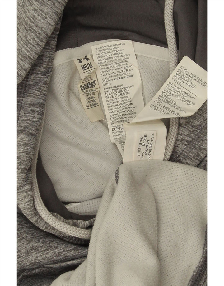 Under Armour feminino gráfico moletom com capuz Reino Unido 14 poliéster cinza médio