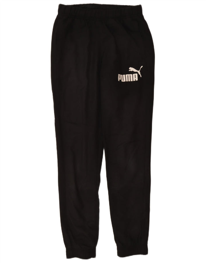 Calça esportiva masculina Puma Graphic Joggers pequena preta