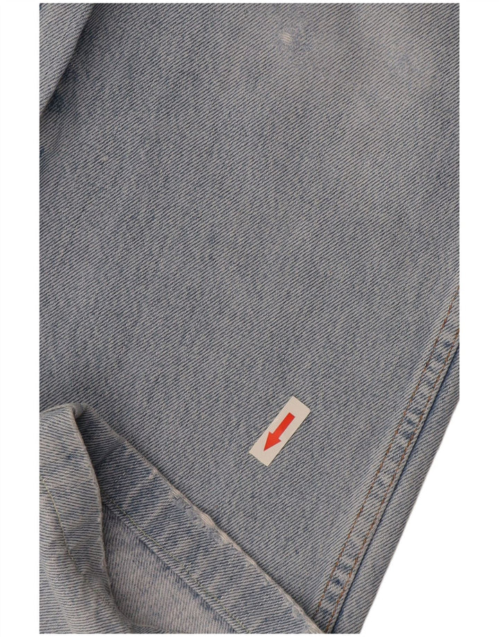 Wrangler Mens Straight Jeans W34 L30 Azul Algodão
