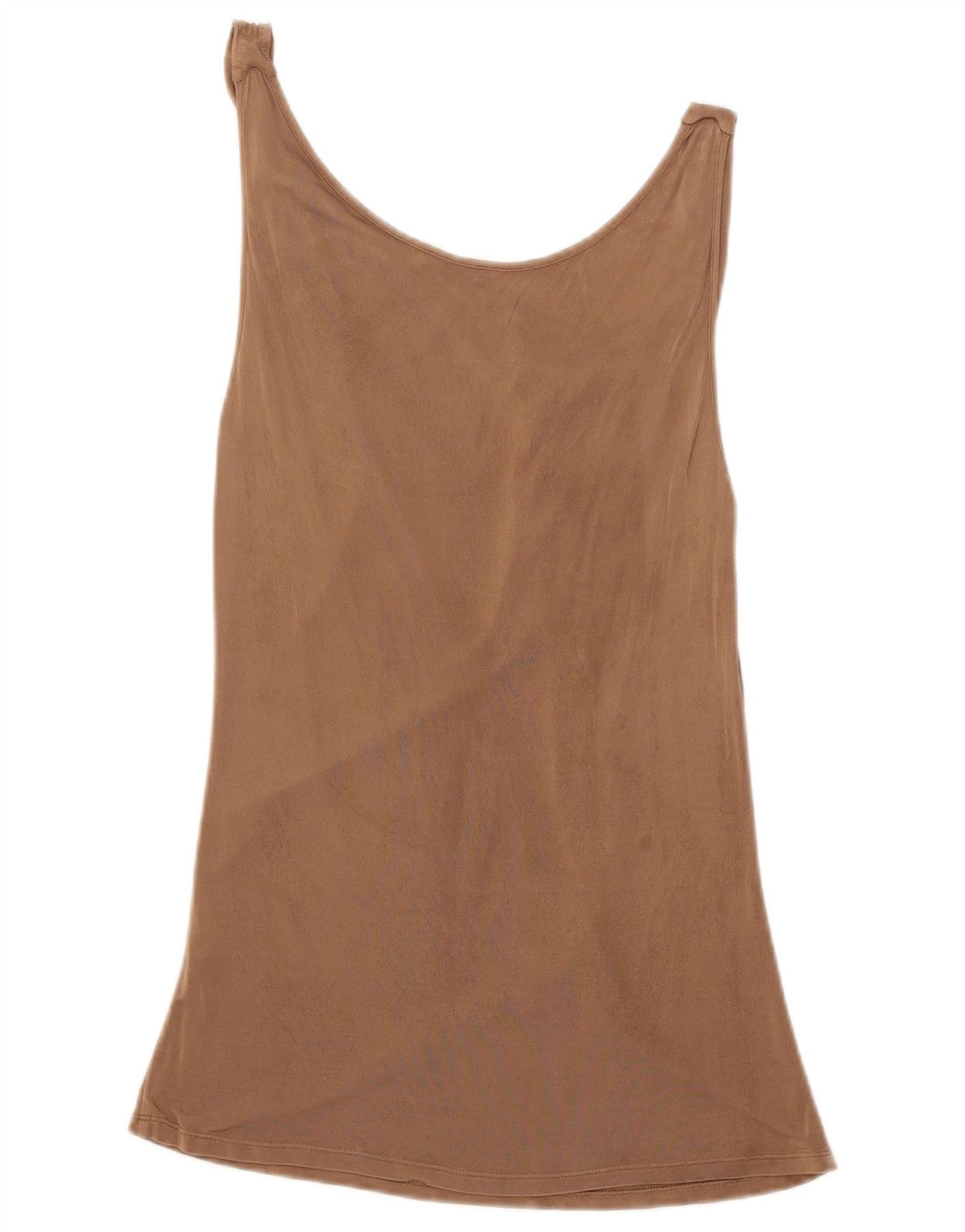 Colete feminino Iceberg Top IT 46 grande viscose marrom