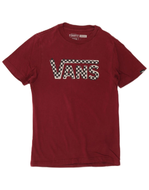 Camiseta Vans Meninos Graphic Top 8-9 Anos Pequeno Borgonha