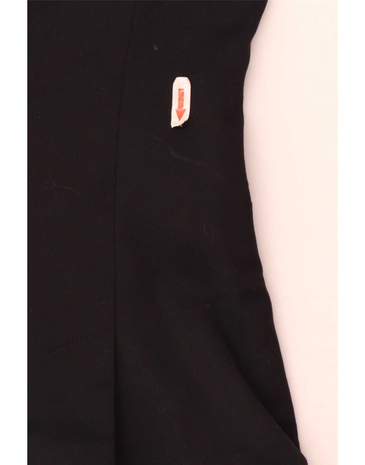 Jaqueta Blazer Sisley Feminina com 2 Botões Reino Unido 12 Médio Preto