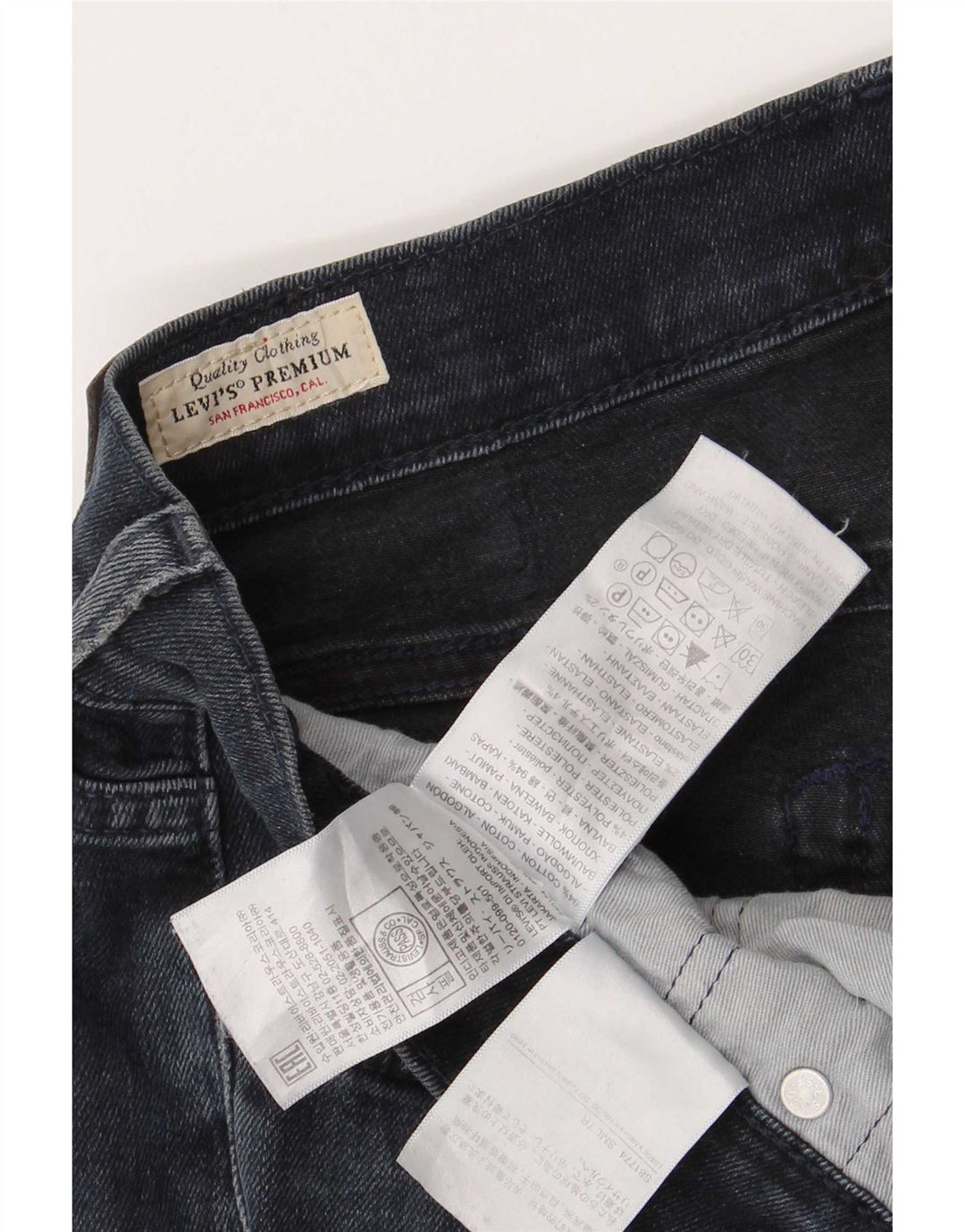 Levi's Masculino 511 Slim Jeans W31 L30 Azul Marinho Algodão