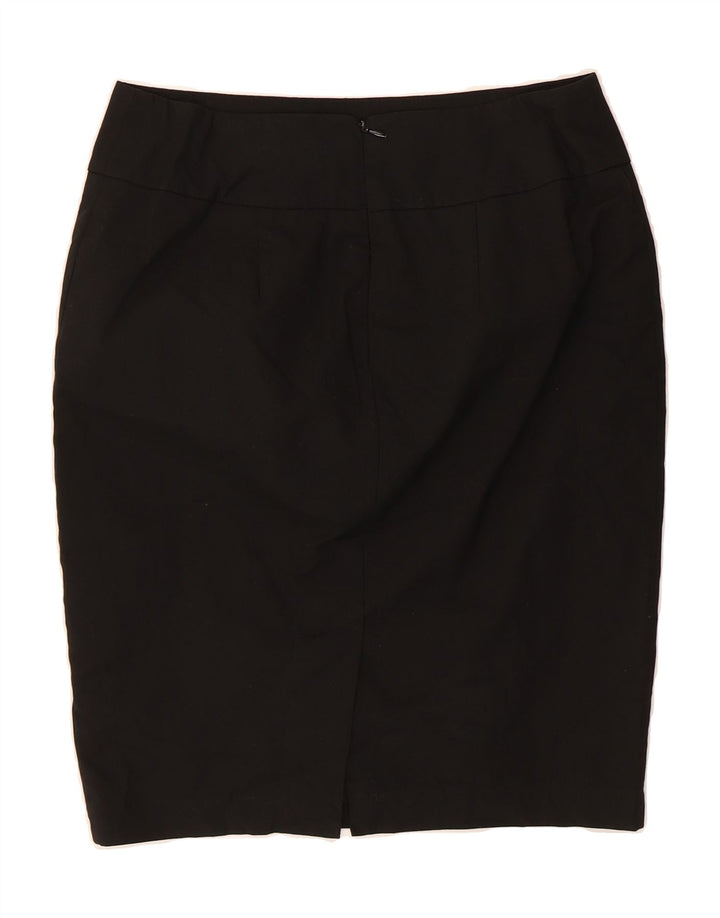 MOSSIMO Womens Stretch Pencil Skirt US 12 Large W32 Black Polyester Vintage Mossimo and Second-Hand Mossimo from Messina Hembry 