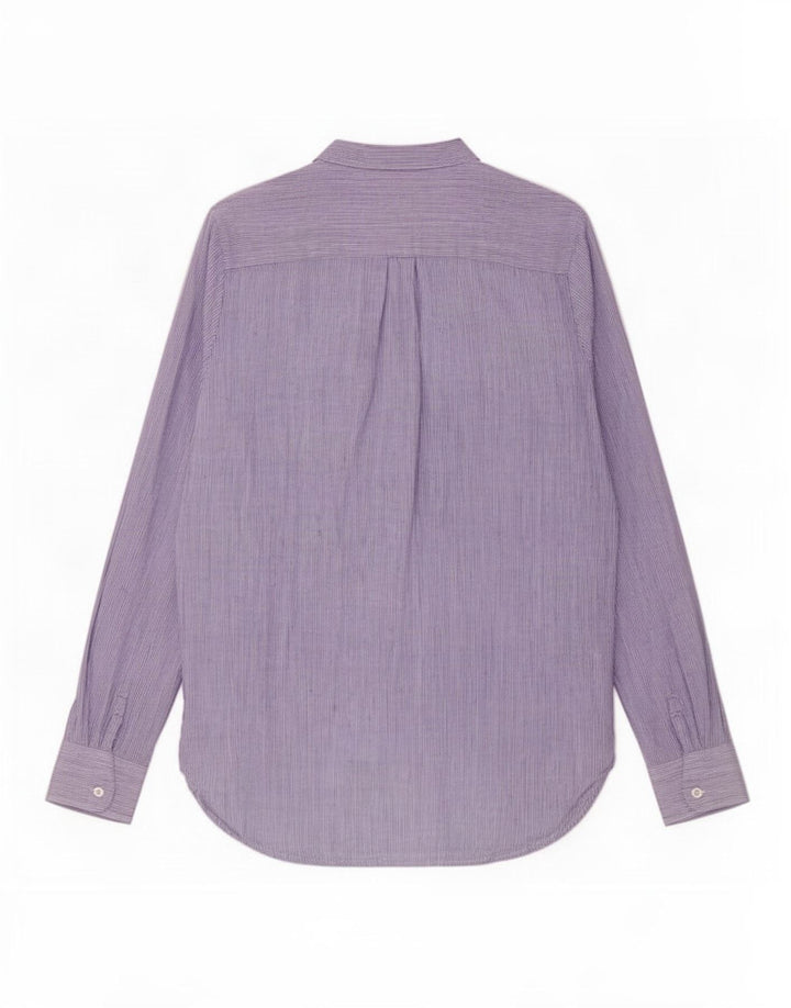 Camisa feminina Dack's UK 14 risca de giz azul médio
