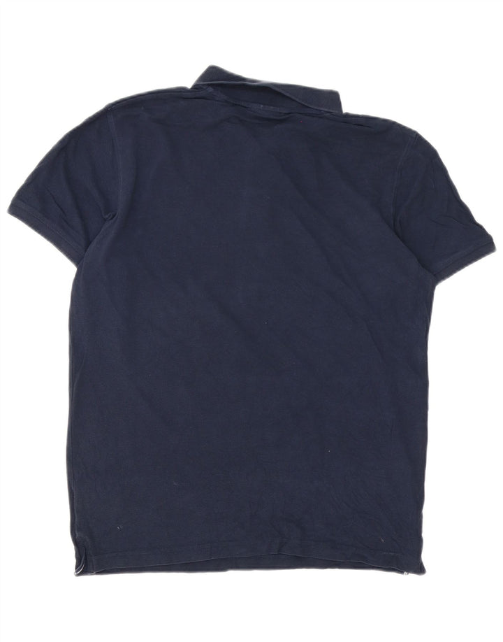 Camisa polo masculina Gant médio algodão azul marinho