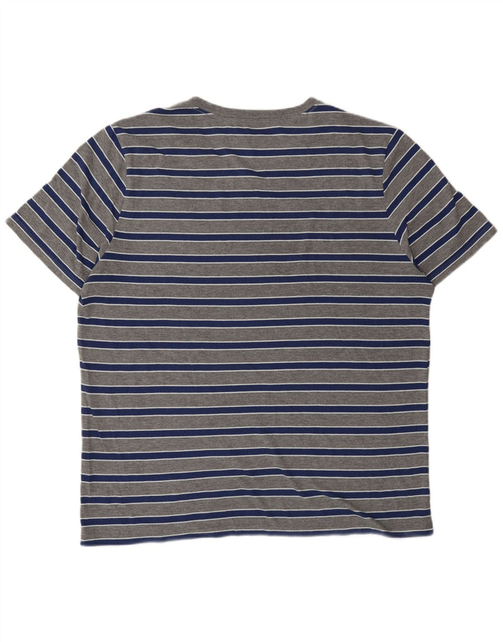 Camiseta masculina GAP Top XL listrada cinza