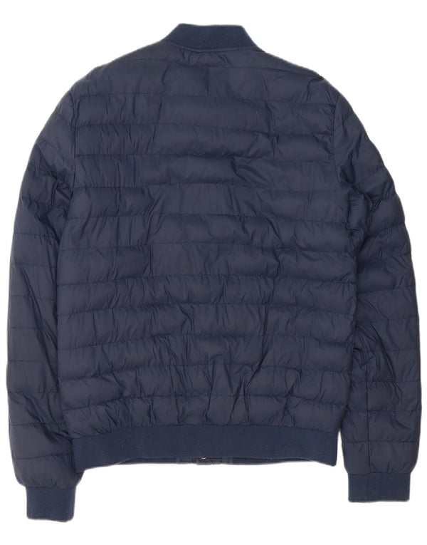 Jaqueta bomber acolchoada masculina Jack Wills Reino Unido 38 azul marinho médio