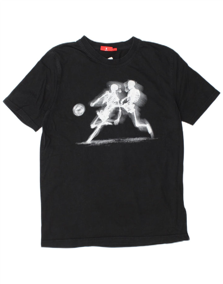 Camiseta masculina PUMA Graphic Top médio algodão preto