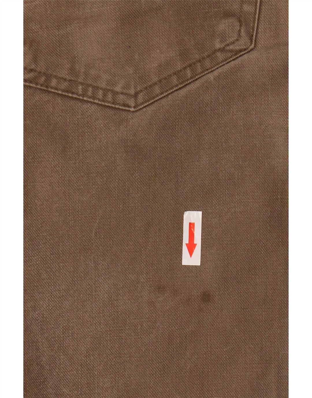 Trussardi Calça jeans reta masculina W33 L27 algodão bege