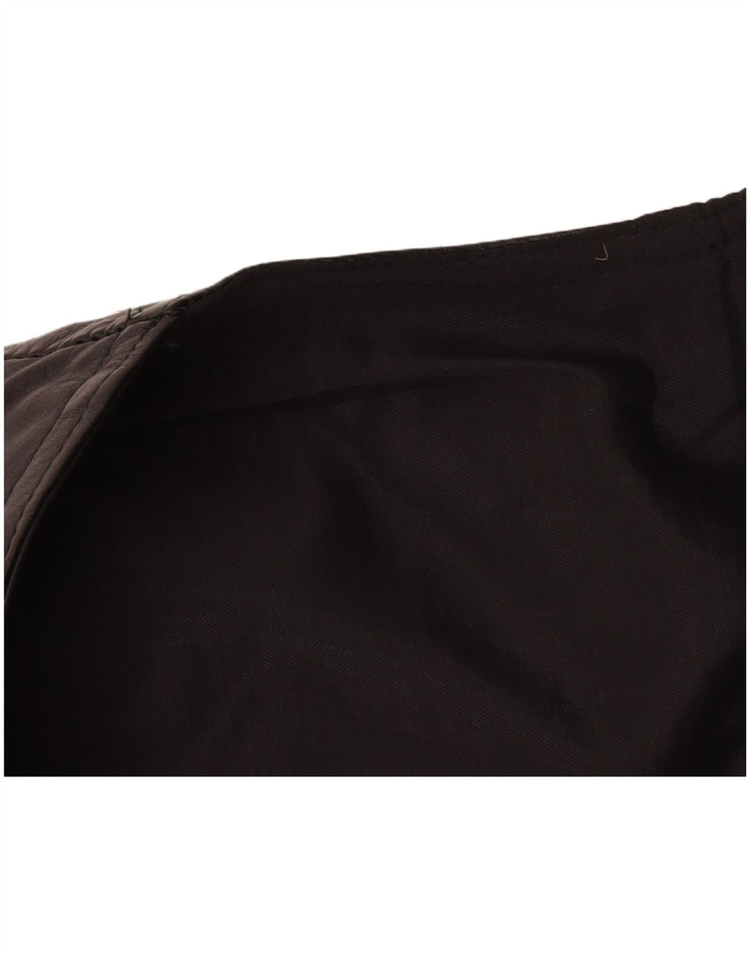 Colete de couro masculino VINTAGE grande preto