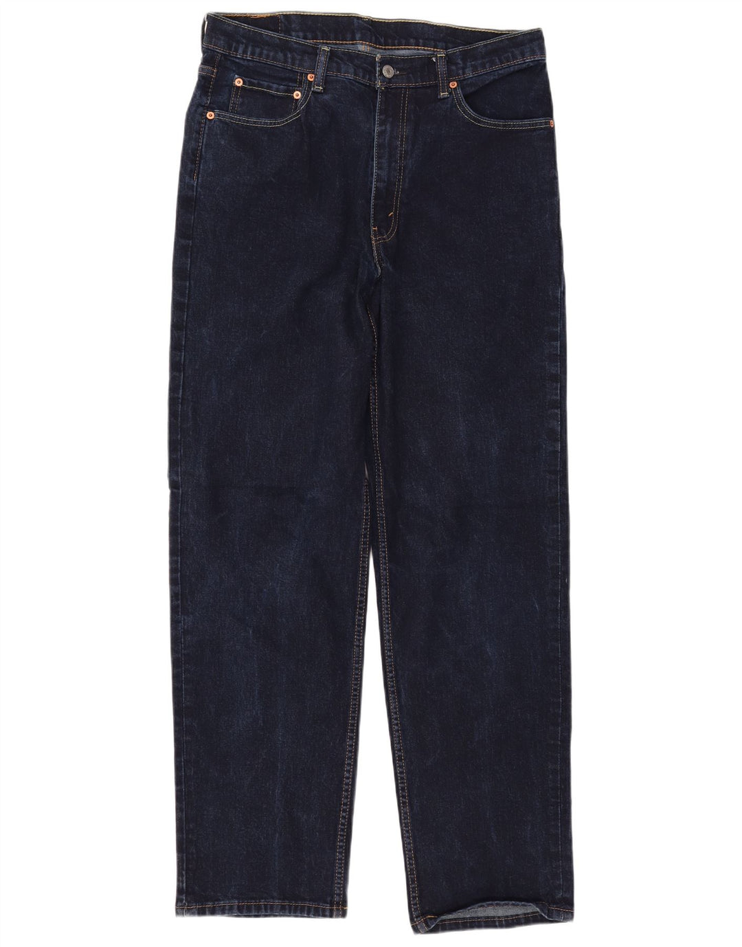 Calça Jeans Levis Masculina 550 Relaxed Fit Straight W36 L34 Azul Marinho Algodão