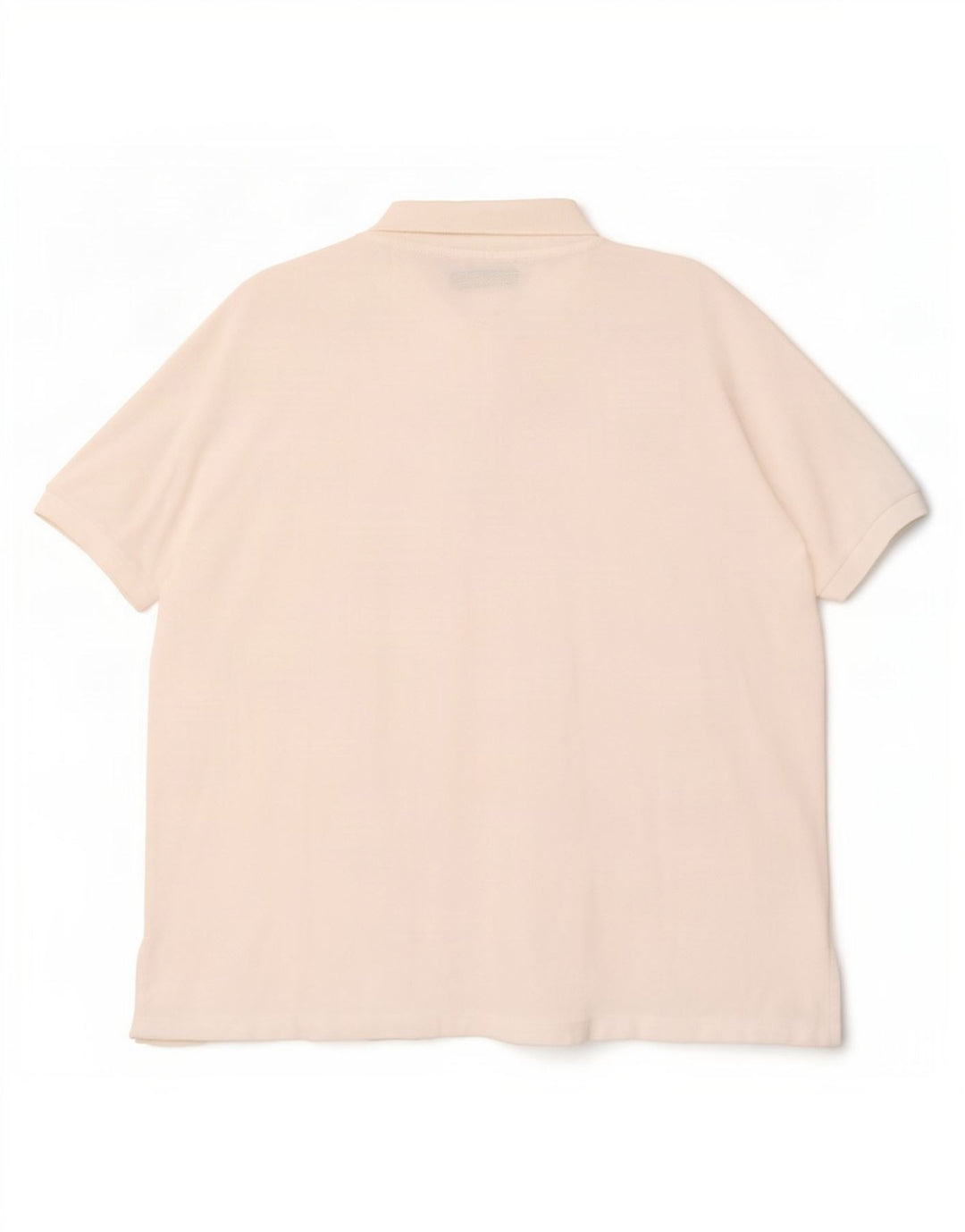 Camisa polo feminina Lacoste Relaxed Fit UK 14 médio algodão branco