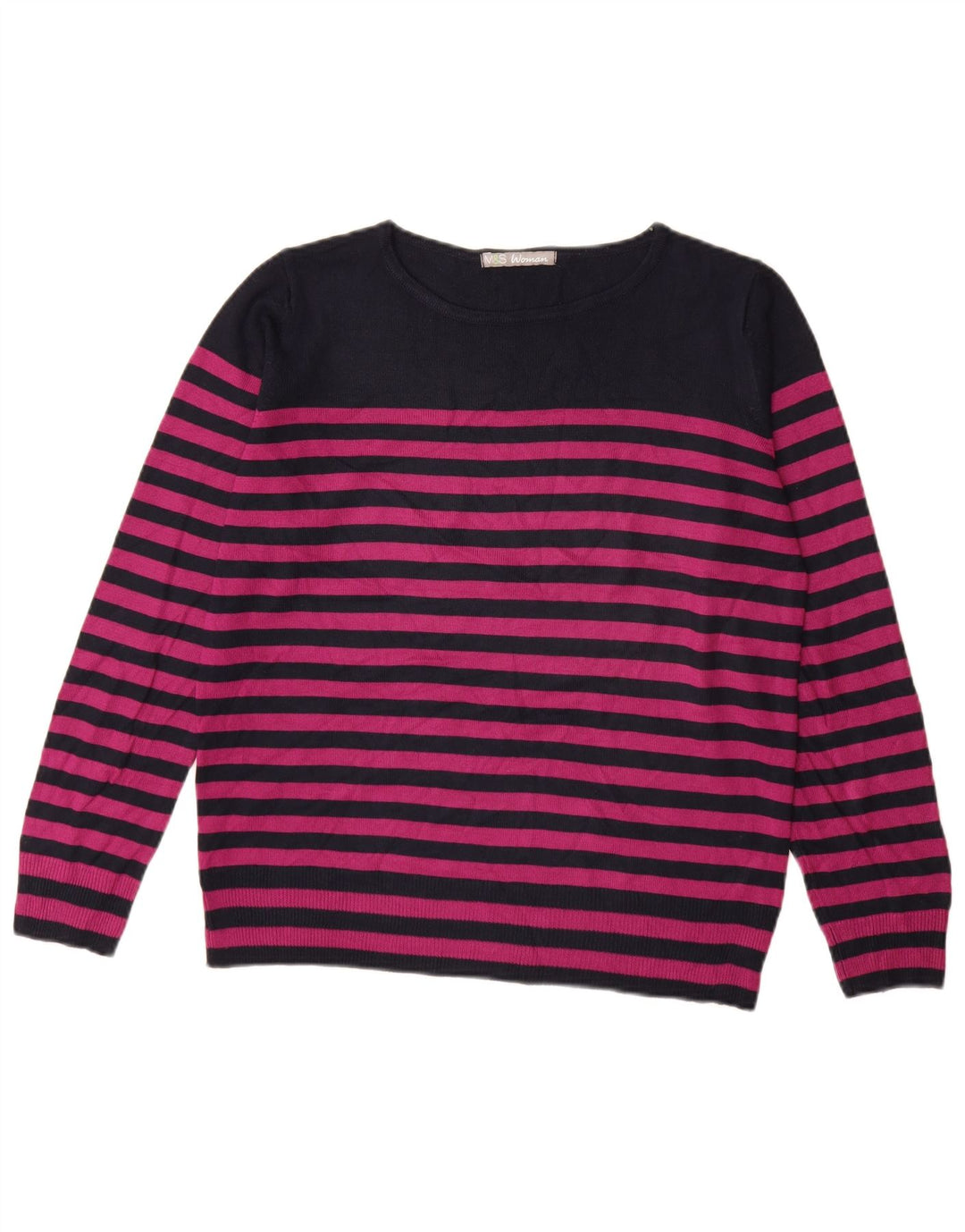 Suéter feminino MARKS & SPENCER com gola canoa Reino Unido 14 médio roxo