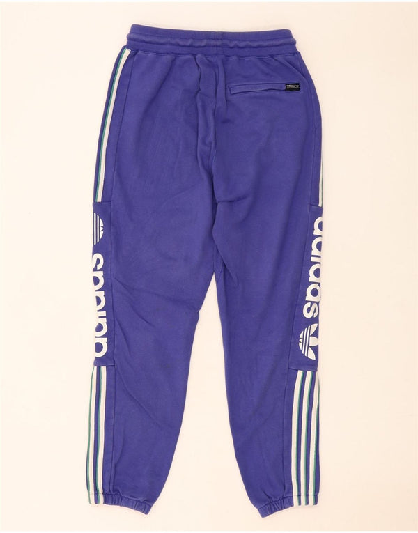 Adidas Mens Graphic Calças de treino Joggers Pequeno Roxo Algodão