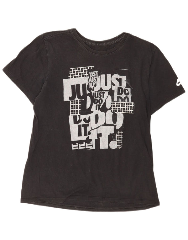 Camiseta Nike Masculina Athletic Cut Graphic Top Médio Algodão Preto