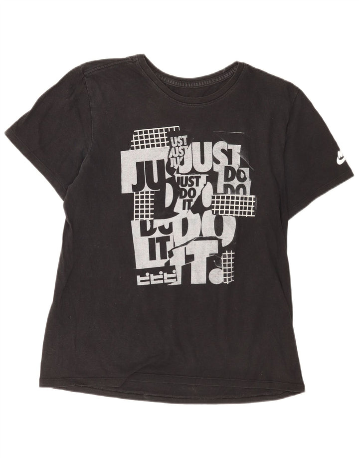 Camiseta Nike Masculina Athletic Cut Graphic Top Médio Algodão Preto