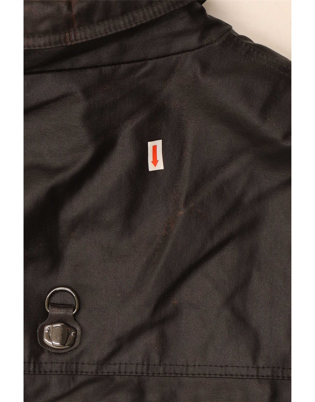 Jaqueta utilitária masculina Piero Guidi UK 40 grande algodão preto