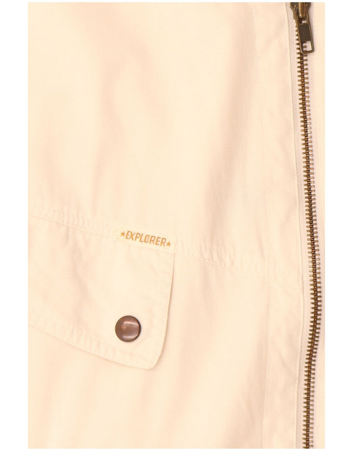 Explorer Mens Utility Gilet UK 38 Médio Off White Algodão