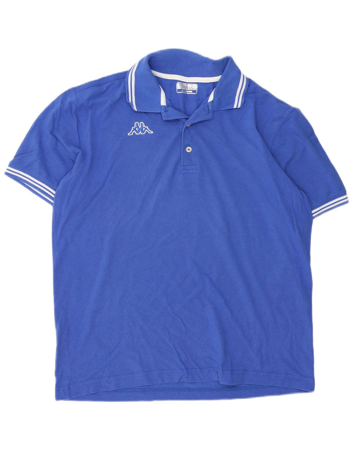 Camisa polo masculina Kappa XL algodão azul