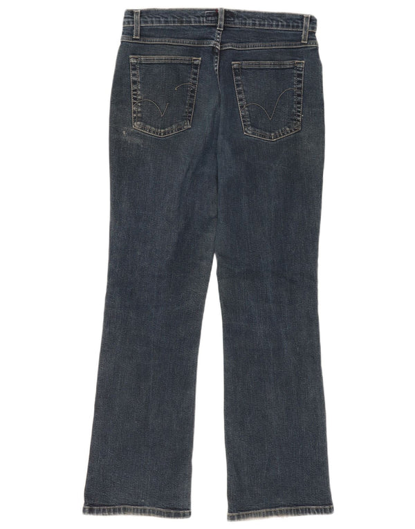 Calça jeans feminina Marks & Spencer Per Una Straight UK 14 grande W32 L29 azul