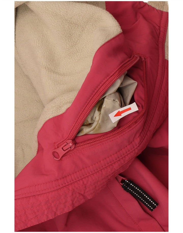 Jaqueta corta-vento masculina Woolrich Reino Unido 42 XL rosa nylon