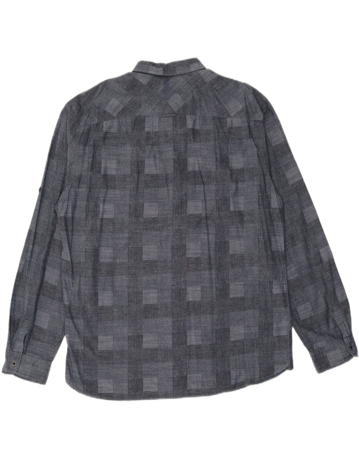 Camisa masculina TOM TAILOR 2XL azul marinho geométrica