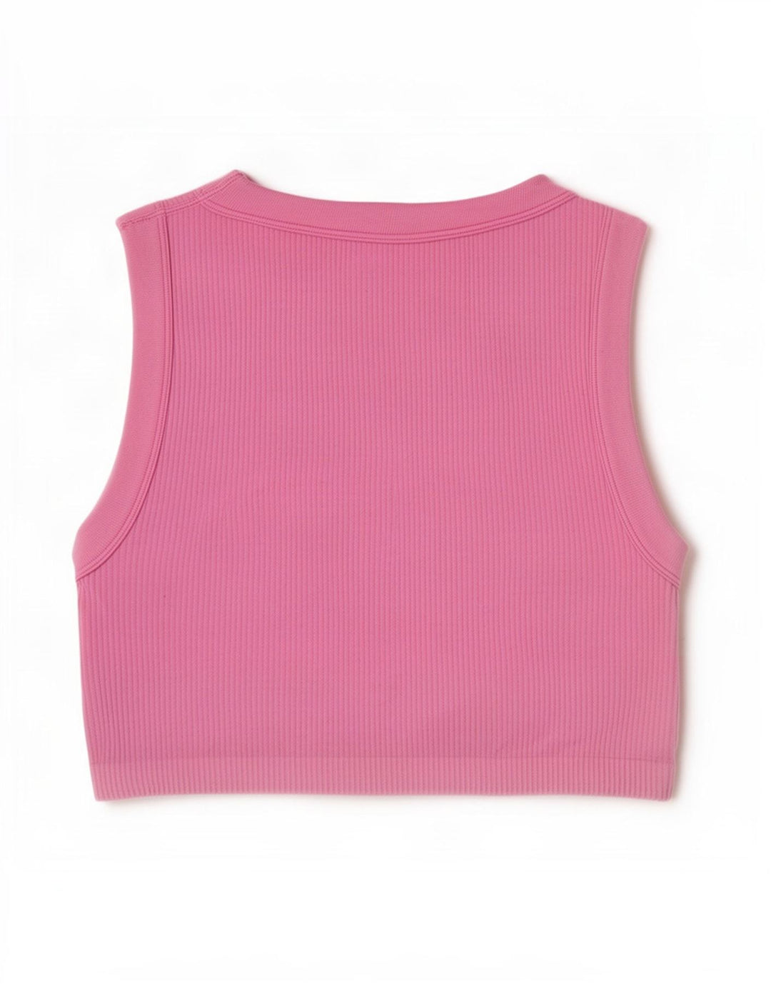 Zara Womens Crop Vest Top UK 12 Médio Rosa