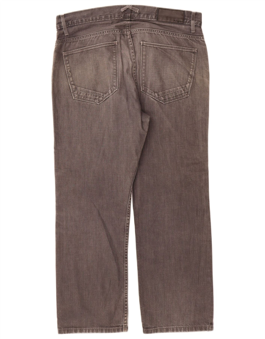 Marks & Spencer Masculino Autograph Straight Jeans W36 L29 Algodão Cinza