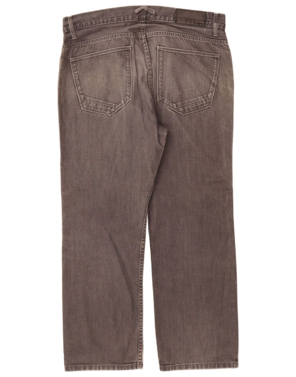 Marks & Spencer Masculino Autograph Straight Jeans W36 L29 Algodão Cinza