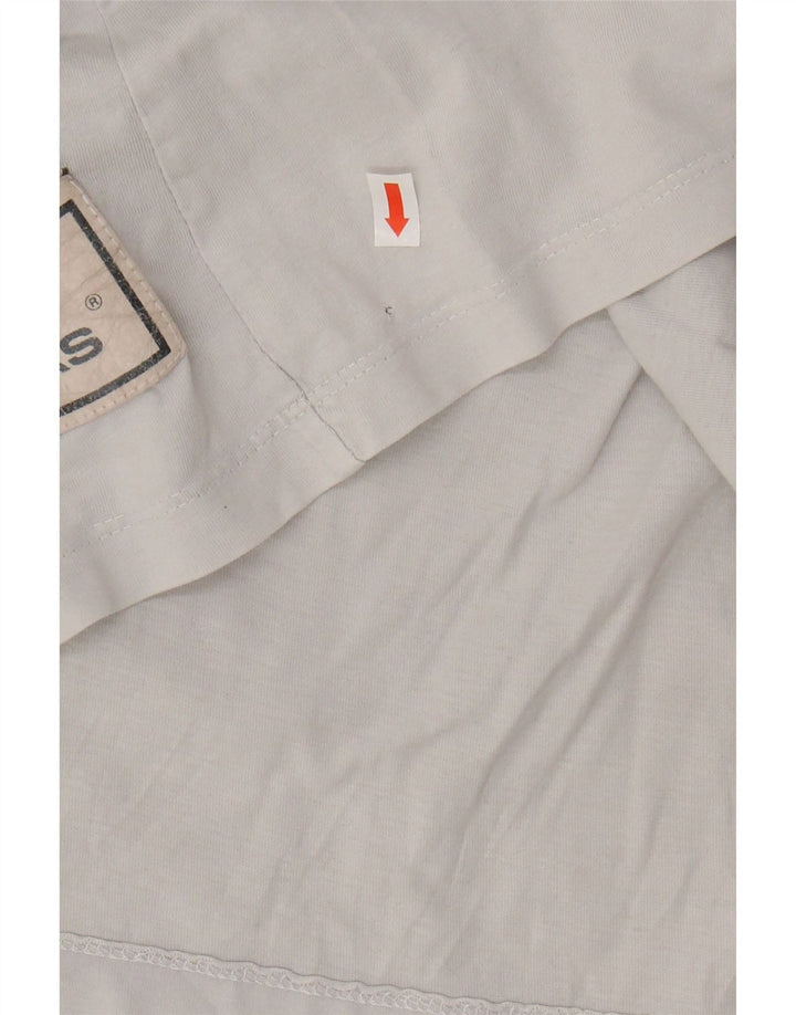 GAS Mens Graphic T-Shirt Top Large White Cotton