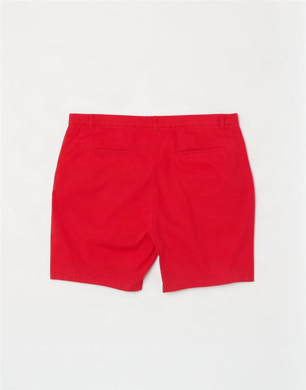 Shorts chino feminino Marks & Spencer Reino Unido 18 XL W38 algodão rosa